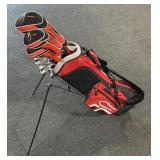 Set of Affinity Crave Golf Clubs w/ Bag