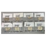 (8) Uncirculated Kenny Half Dollars
