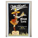 2000 Miller High Life Tin Sign