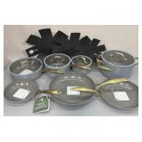 New The Green Pan 11-Piece Jewel Pro Set
