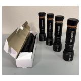 (4) Rechargeable Duracell Flashlights