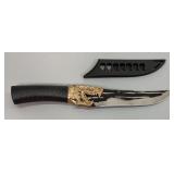Dragon Handle Fixed Blade Knife W/ Sheath