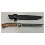 Long Fixed Blade Knife W/ Sheath