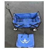 Rolling Collapsible Steel / Canvas Cart w/ Cover