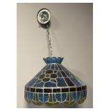 Vintage Tiffany Style Stained Glass Pendant Lamp