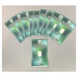 (20) 2-Grain Silver Bar Benchmark Cards