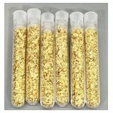 (6) Vials of Gold Foil Flakes #1