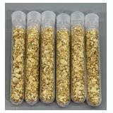 (6) Vials of Gold Foil Flakes #3