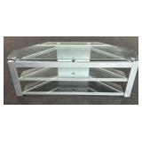 3-Shelf Glass Entertainment Center
