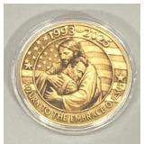 Charlie Kirk Being Embraced by Jesus Token