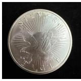 One Ounce Silver Sunshine Mint Round: Eagle