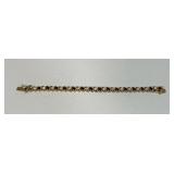 CZ & Red Stone Fashion Bracelet