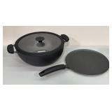 Tramontina Covered Deep Kadai & Flat Tawa Set
