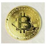 Gold Plated Bitcoin Token