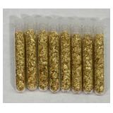 (8) Vials of Gold Foil Flakes #1