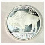 One Ounce Silver Round: Buffalo/Indian