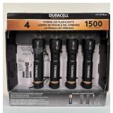 New (4) Duracell Flashlights