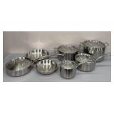 New 12-Piece Tramontina Tri-Ply Clad Pot/Pan Set