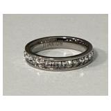 Womenï¿½s Titanium & CZ Ring