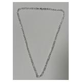 Sterling Silver Figaro Chain