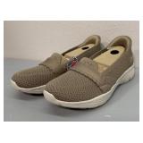 New Ladies Mocha Sketchers Slip Ons
