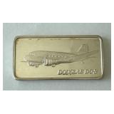 One Ounce Silver Bar: World of Flight