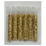 (6) Vials of Gold Foil Flakes #1