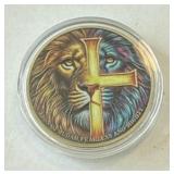 Lion Joshua 1:9 Token