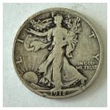 1918-P Walking Liberty Half Dollar