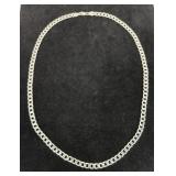 Sterling Silver Plated Cuban Chain