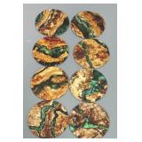 Set of (8) Wood Coasters