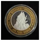 Chief Washakie - Shoshone - Silver Token