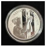 One Ounce Silver Round: 10th Anniversary Sept 11