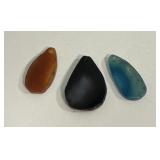 (3) Stone Pendants