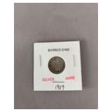 1909 Barber Dime