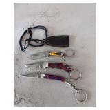 Set of 3 pocket knives w/1 sheath