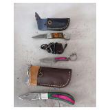 Set of 3 knives w/ sheaths