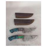 Set of 2 knives w/sheathes