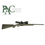 Rifle, 6.5 Creedmoor Ruger with scope.