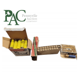 Ammo (Mixed lot boxes X 3) One box of 20 Gauge Winchester Dove & Quail / High Velocity 25 shells. One box of 16 Gauge slugs, 5 shells. One box of Remington 250 Savage hi speed bullets, 19 in box.