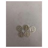 Mercury Dimes (set of 5)