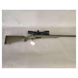Rifle, 6.5 Creedmoor Ruger with scope.