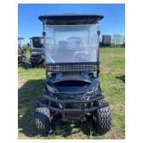 4 Seat Black Golf Cart