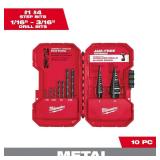 $65 Black Oxide Step Drill Bit Set (10-Piece)