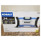 $130 KOBALT 24 Volt Cordless Jobsite Radio - High