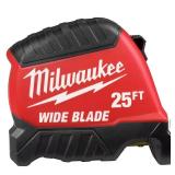 $26 25ft Wide Blade Tape Measure with 18 ft. Reach