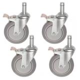 $61 5 in. Heavy Duty Industrial Stem Casters (4-Pa