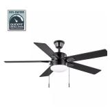 $110 52 in. Corwin Indoor/Outdoor Matte Black LED