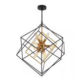 $199 Artika Imperium 9-Light Black and Gold Modern