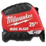 $38 Milwaukee Electric - 25FT Wide Blade Magnetic